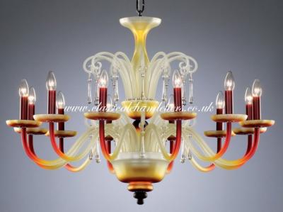 Contemporary Coloured Chandelier PCAS 54219/01/012